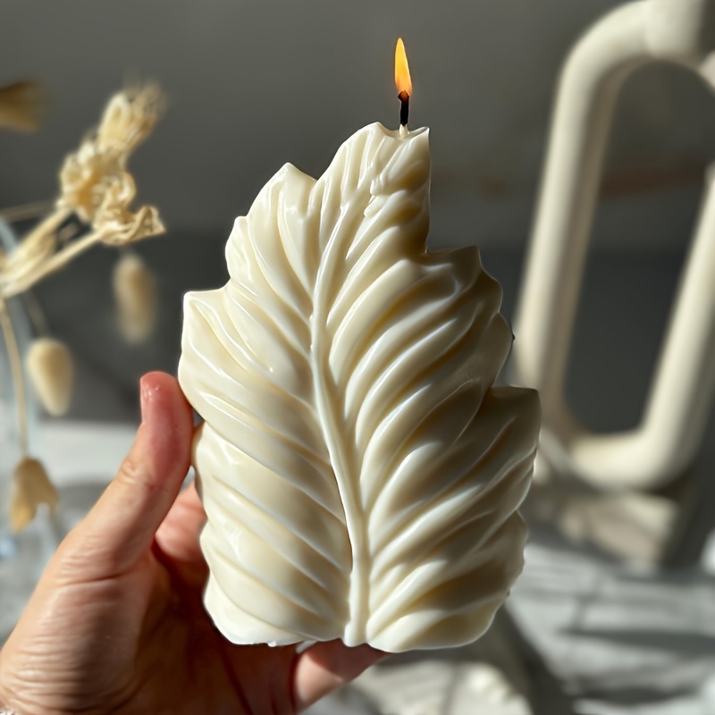 

3d Leaf Silicone Mold For Resin Candles - Diy Oceanic Home Decor