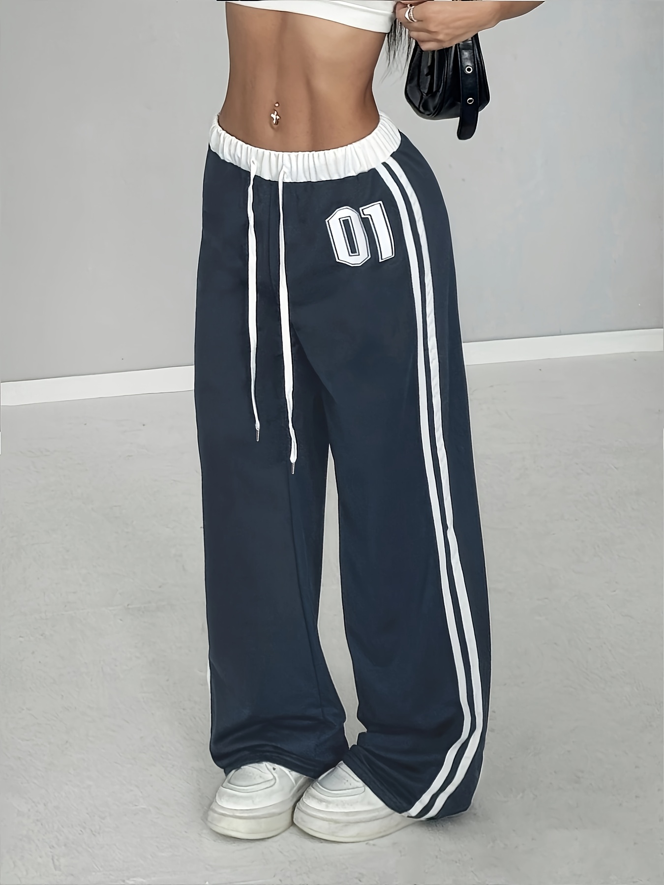 joggers atléticos mujer en estampado 01 Temu Colombia