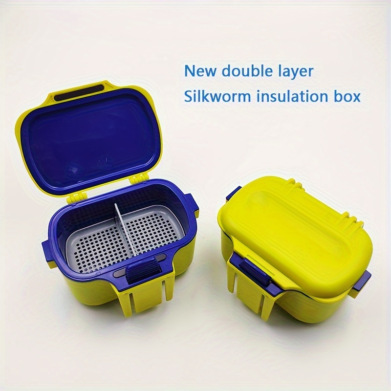 S/M/L Size Worm Box Breathable Plastic Fishing Bait Storage