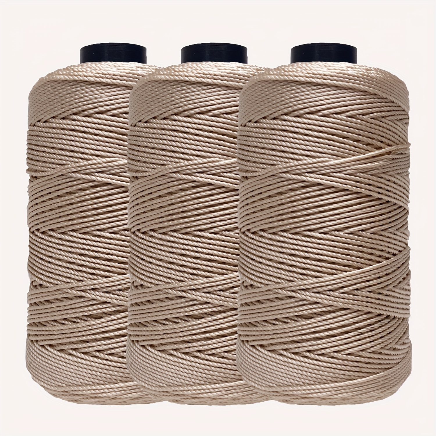 E-shop 3er-Pack hochwertige Häkelgarn-Bündel aus Nylon, je 100g, 3-fach, 1,5mm, Mehrfarbig verpackt erhältlich, zum Häkeln und Stricken von Mützen, ,