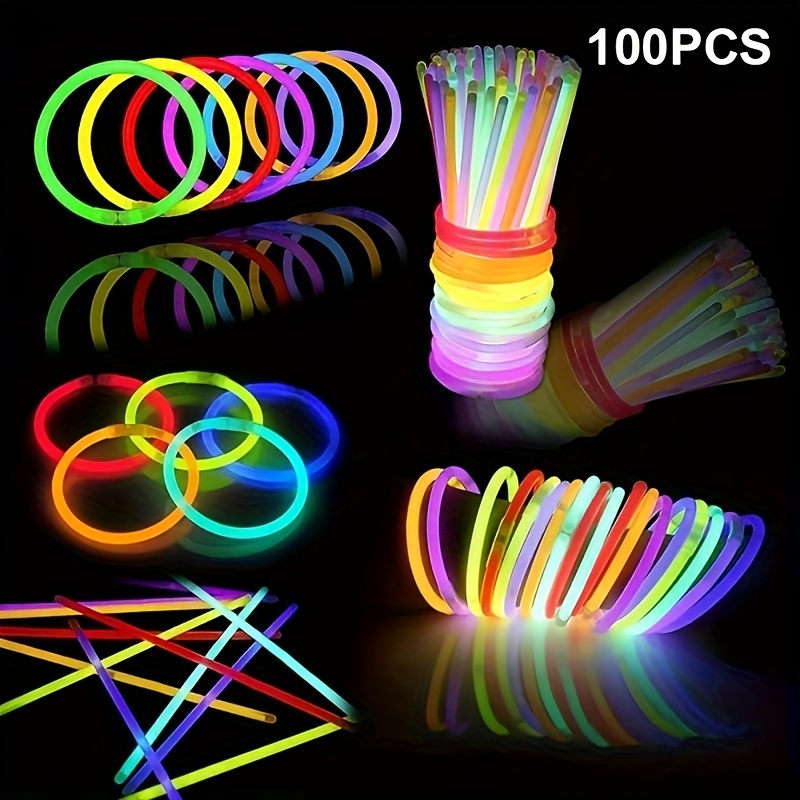 

Loach 100pcs Bracelets And Necklaces, 50pcs +50pcs - Supplies And Decorations - 8" Glowsticks