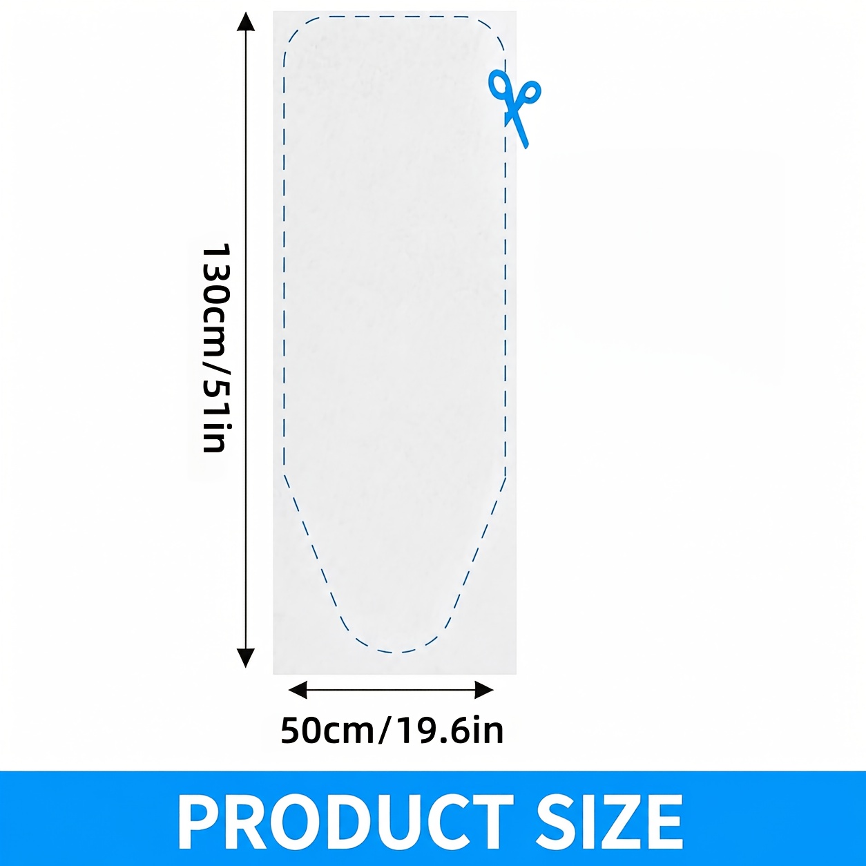 TEMU 1pc Of Thickened Ironing Board Pad, Diy-friendly Felt Pad With Needle- For Size, Enhancing Ironing Results