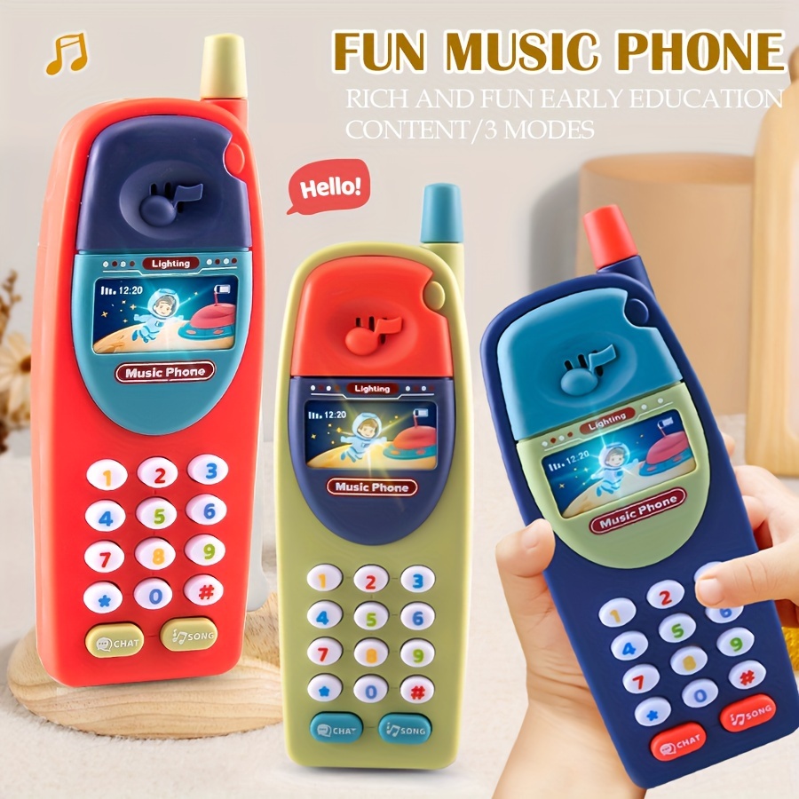 

Early Learning Astronaut Phone Toy For Young Youngsters Ages 3-6 - Multifunctional, Musical Storytelling & Educational Play Gift