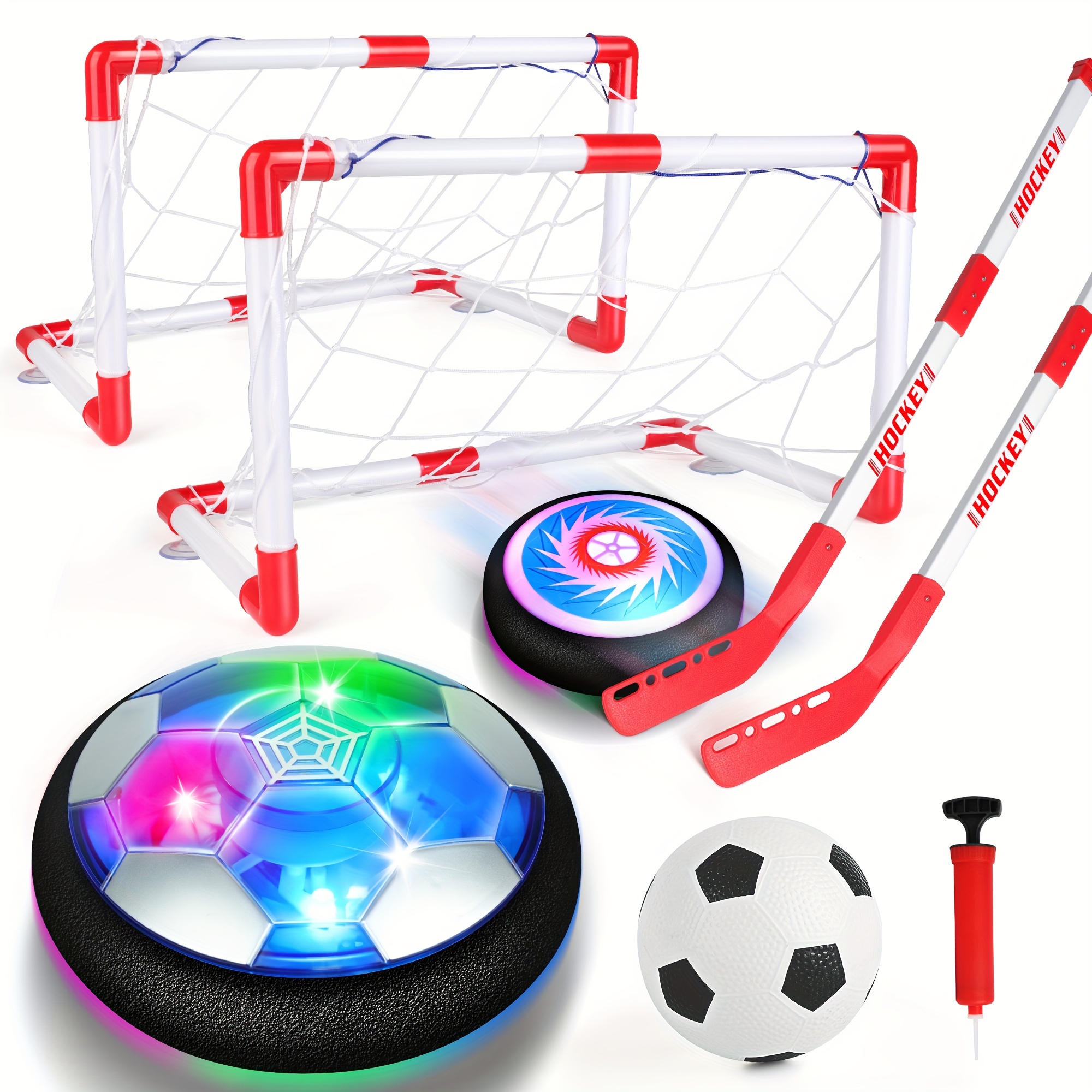 hover soccer ball toy set hover hockey set kids air floating Temu
