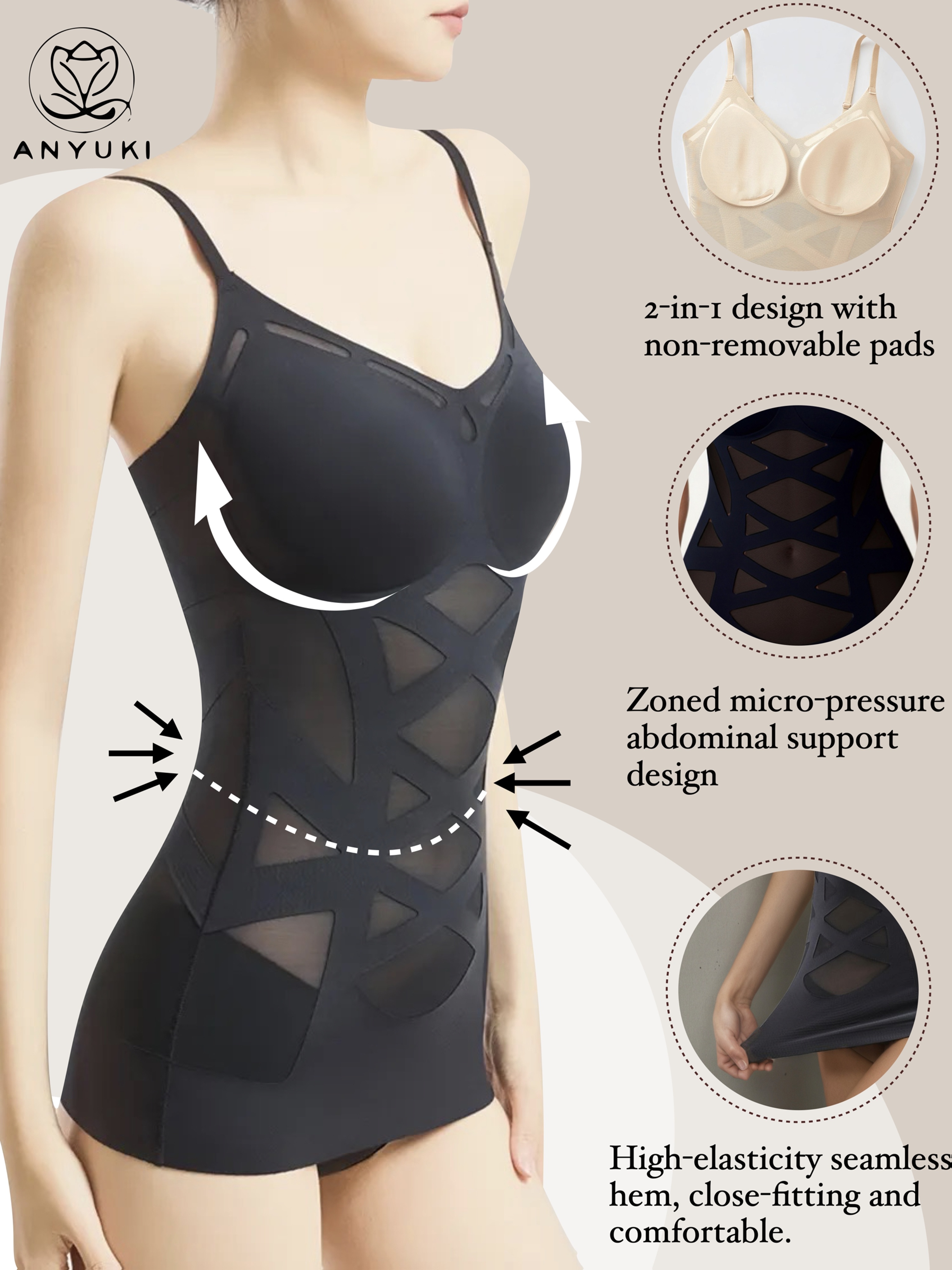 seamless high end powerful shaping body sculpting abdomen waist body shaper     body shaping vest