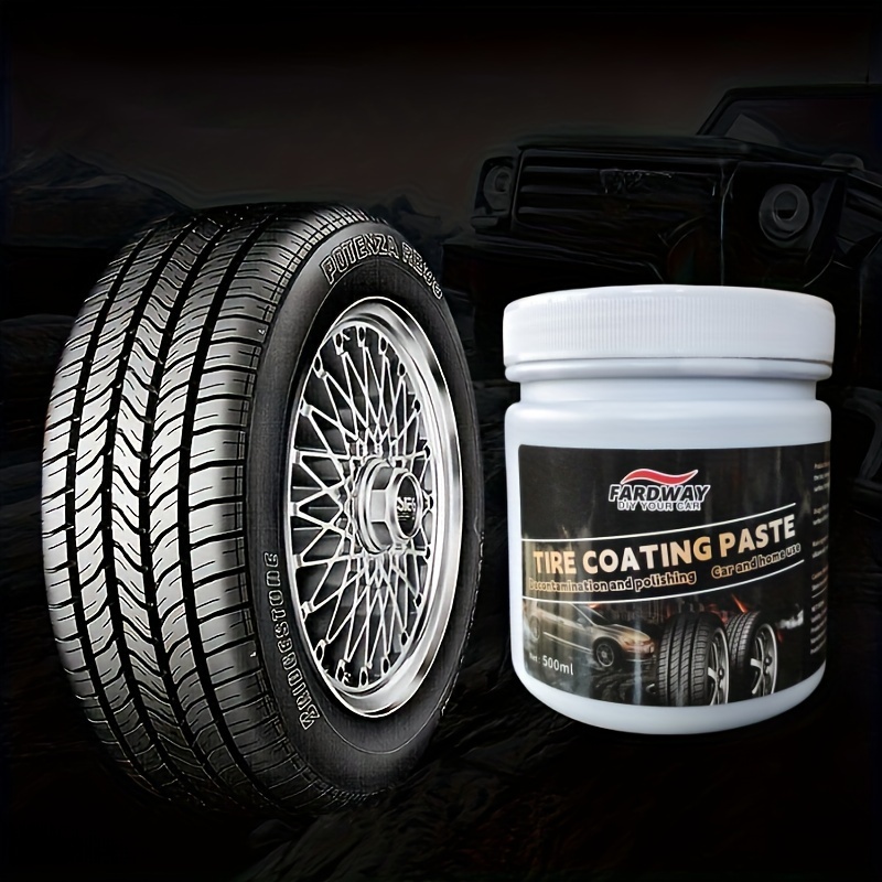 

500ml Car Tire Waxing Glazing Waterproof Bright Light Protective And Maintenance Solid Wheel Tire Coating Motorcycle Tire Coating Paste Set