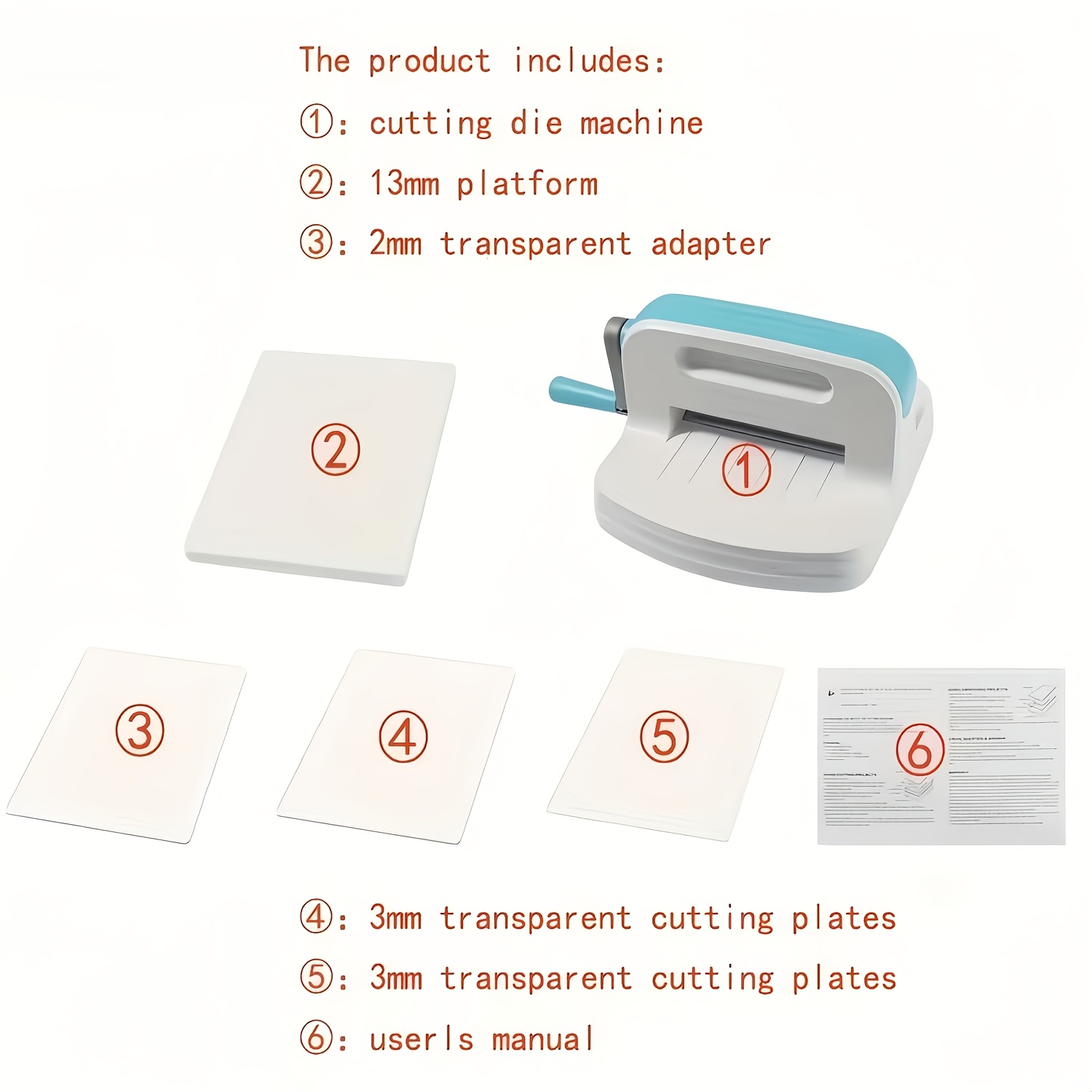 Image of Portable Manual Die Cutting & Embossing Machine - A5 Compatible For Scrapbooking, Paper Crafts, Card Making With Complete Die Set, Manual Cutter Suitable For Greeting Cards,, Embossing Tools