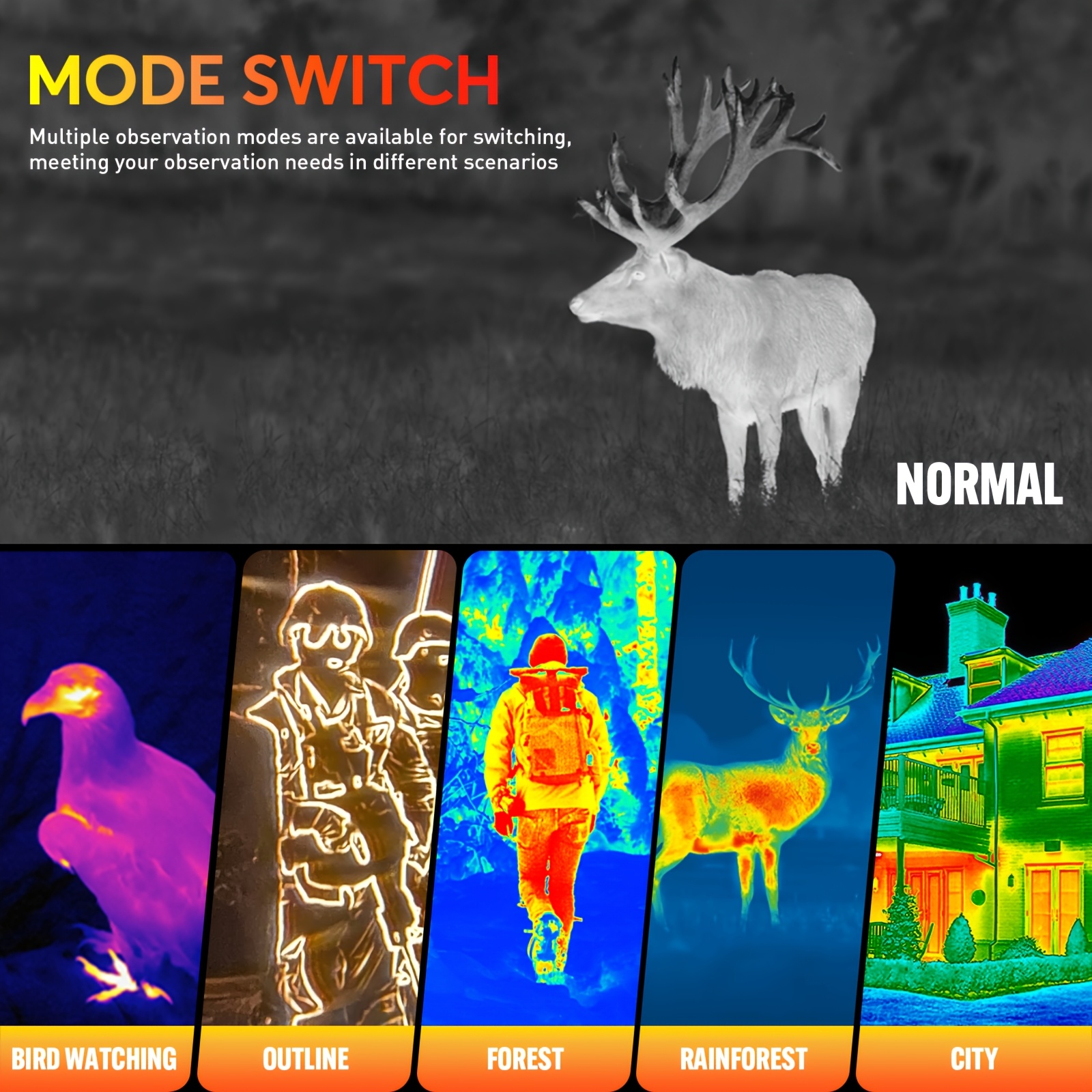 GTGUARD H3 4k HD Thermal Imaging Scope, 0.32