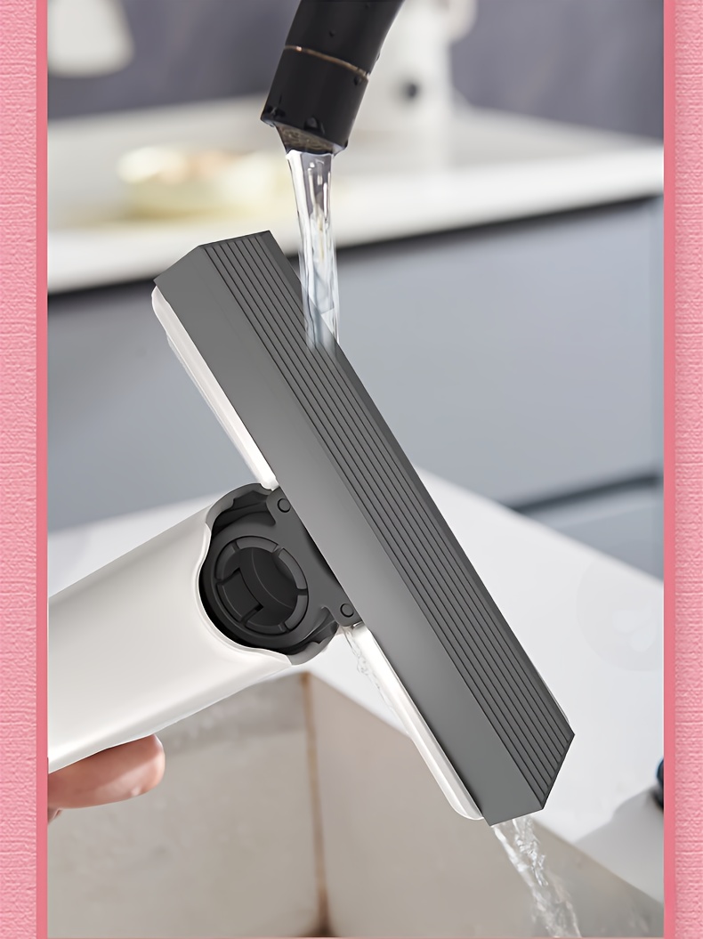 Handheld Multifunctional Cleaner, Equipped with Replaceable Mop Heads And a Hook. The Rotating Mop Head Allows for Easy And Forceful Cleaning of Gaps And Corners in Sinks, Pet Urine, And Desktop Debris. A Portable Marine Cleaning Mop/Tool.