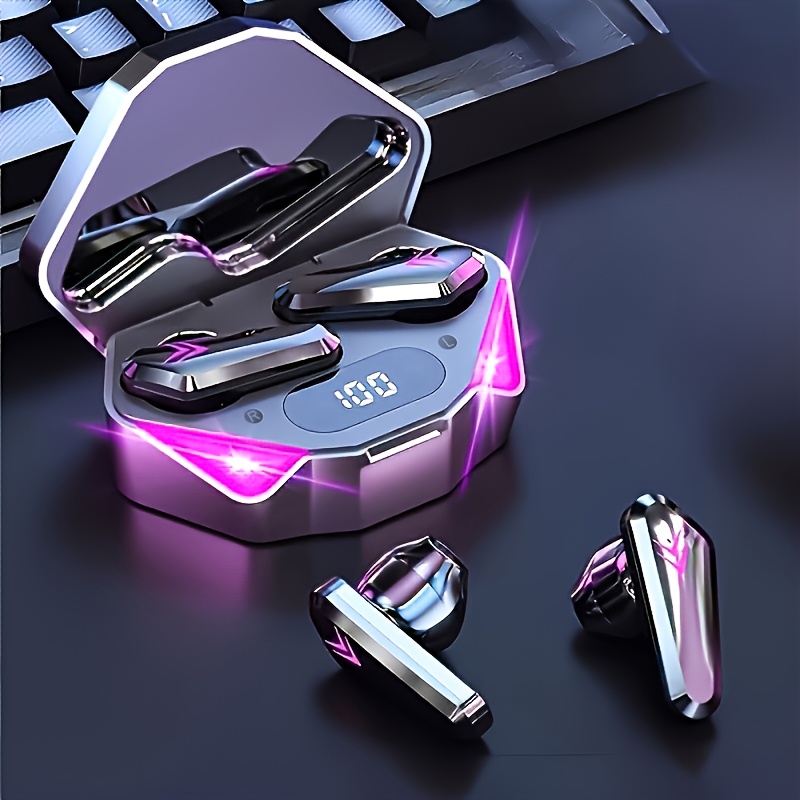 Nouveaux écouteurs sans fil, écouteurs stéréo haute fidélité, écouteurs de sport intra-auriculaires avec étui de chargement et commandes tactiles