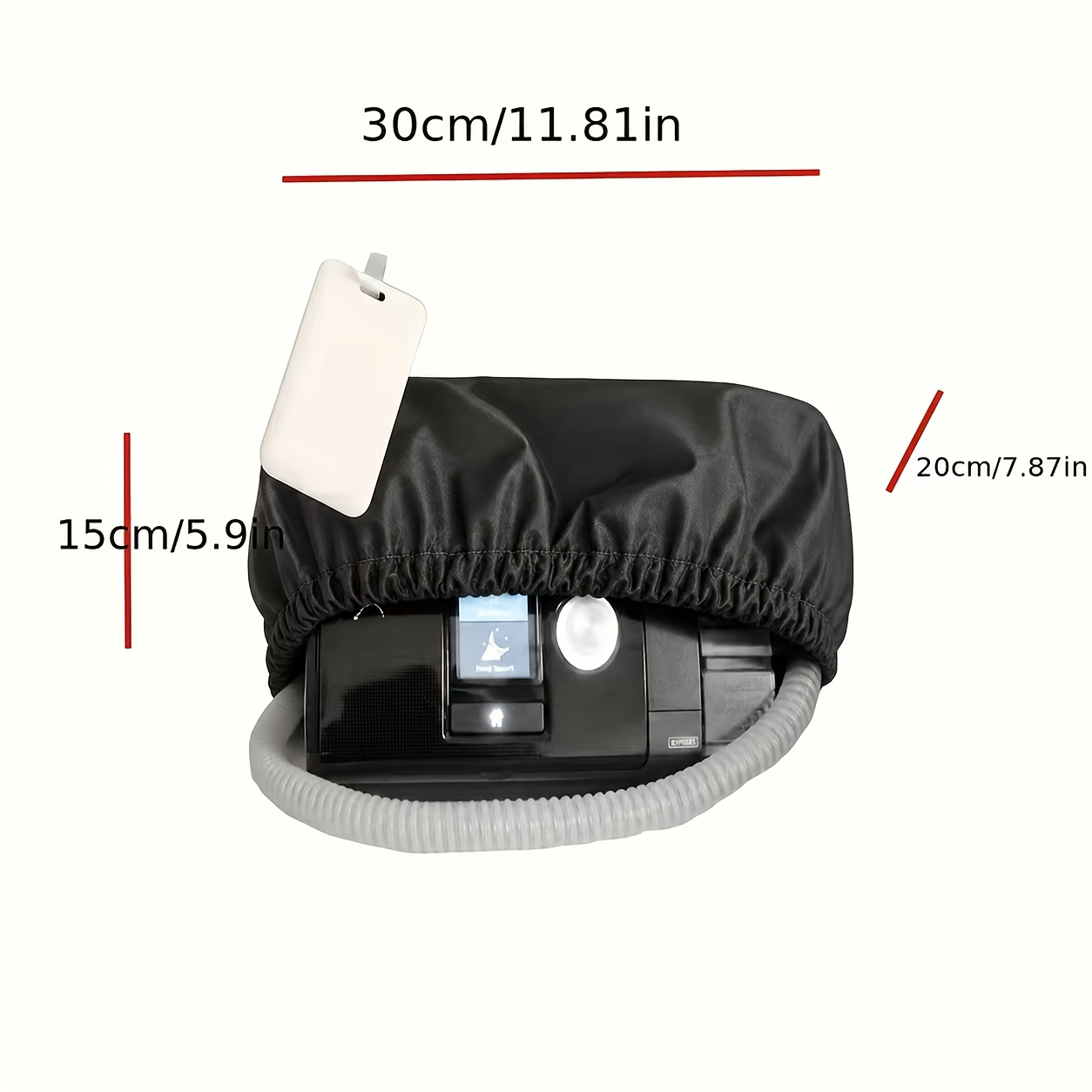 Image of Cpap Machine Dust Cover - Universal Cpap Devices, Premium Hypoallergenic Cpap Cover Protects Equipment , & Pets, Easy Machine Cover For Travel & Home Use | 1pc