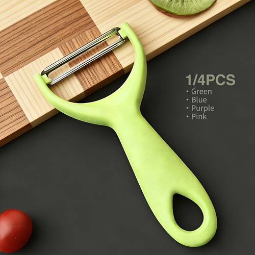 1 4pcs steel fruit vegetable peeler multifunctional kitchen essential for potato cucumber produce