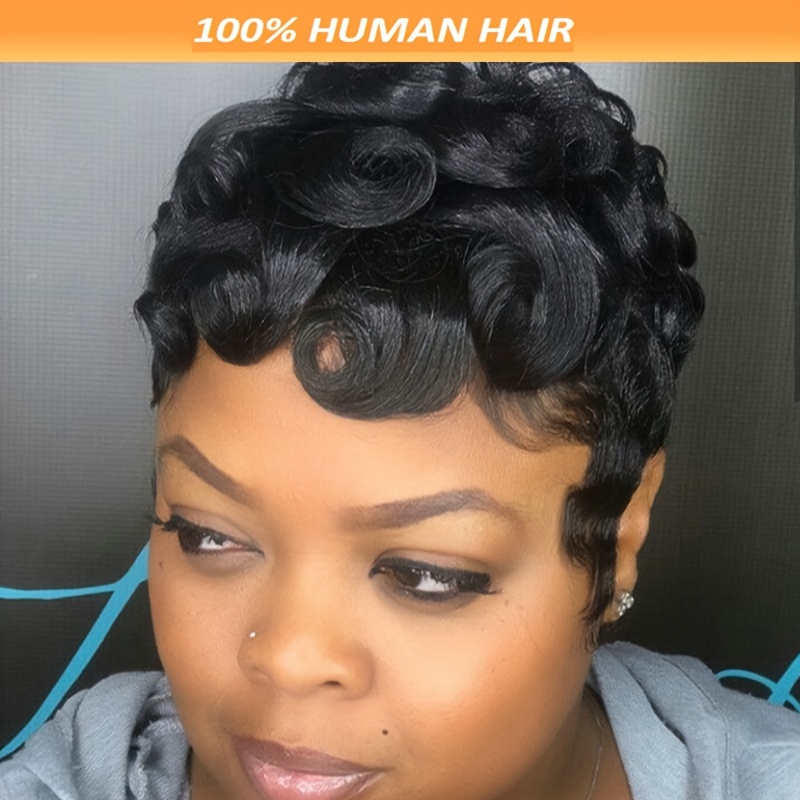 

Short Cut Wig Loose Wave Wigs For Women 180% Density Short Loose Curly Wig Human Hair Full Machine Made Wig Daily Use