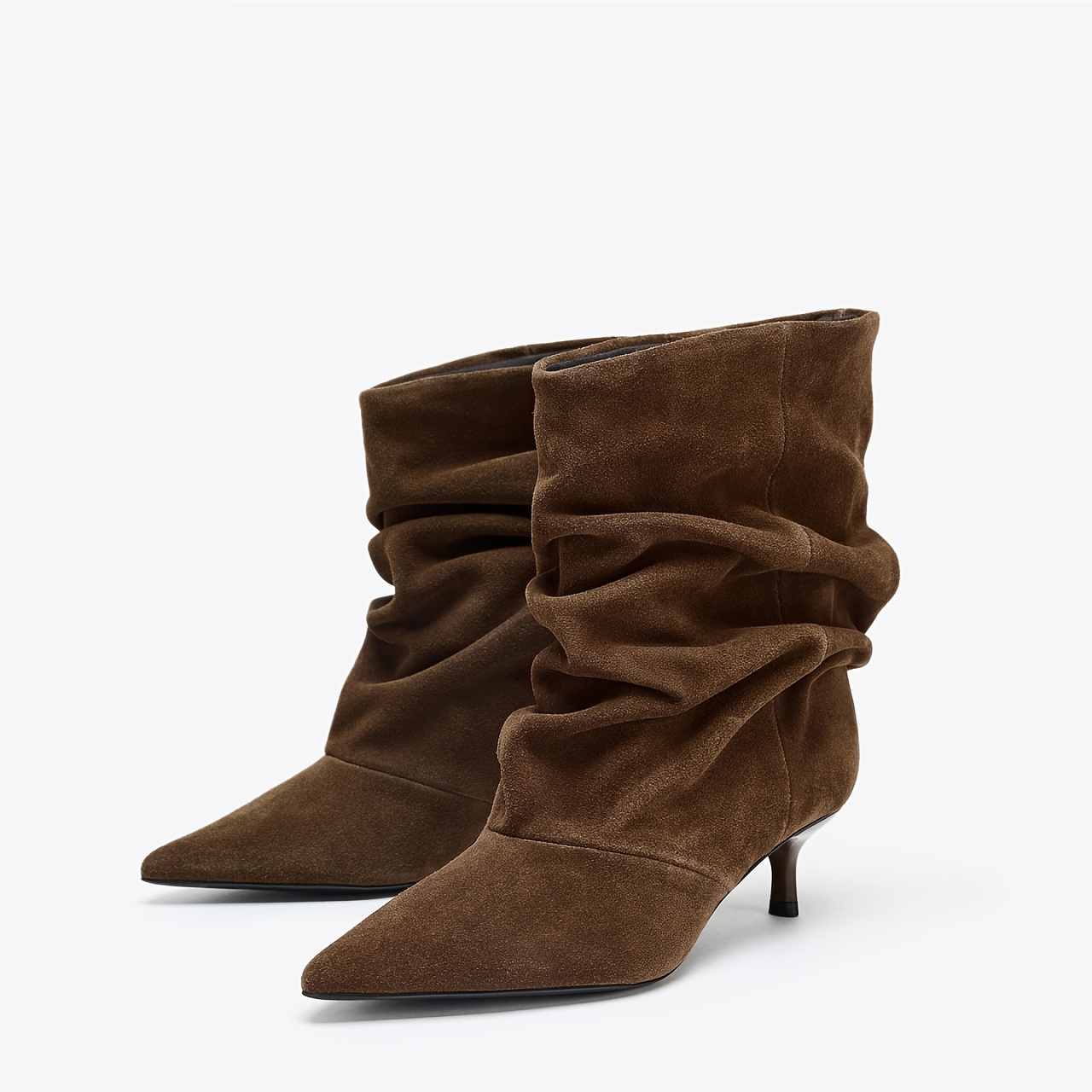 TEMU Women's Comfortable Elegant Stiletto Boots, Fashionable Thick-soled Sexy Women's Ankle Boots And Short Boots, Women Shoes Christmas Shoes,