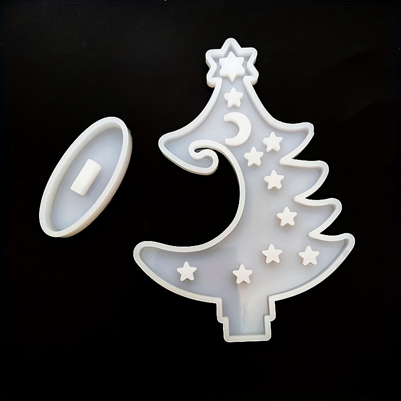 

1pc Diy Christmas Tree Decoration Silicone Mold - Unique & For Plaster Ornaments, Holiday Tabletop Display, Christmas Decoration