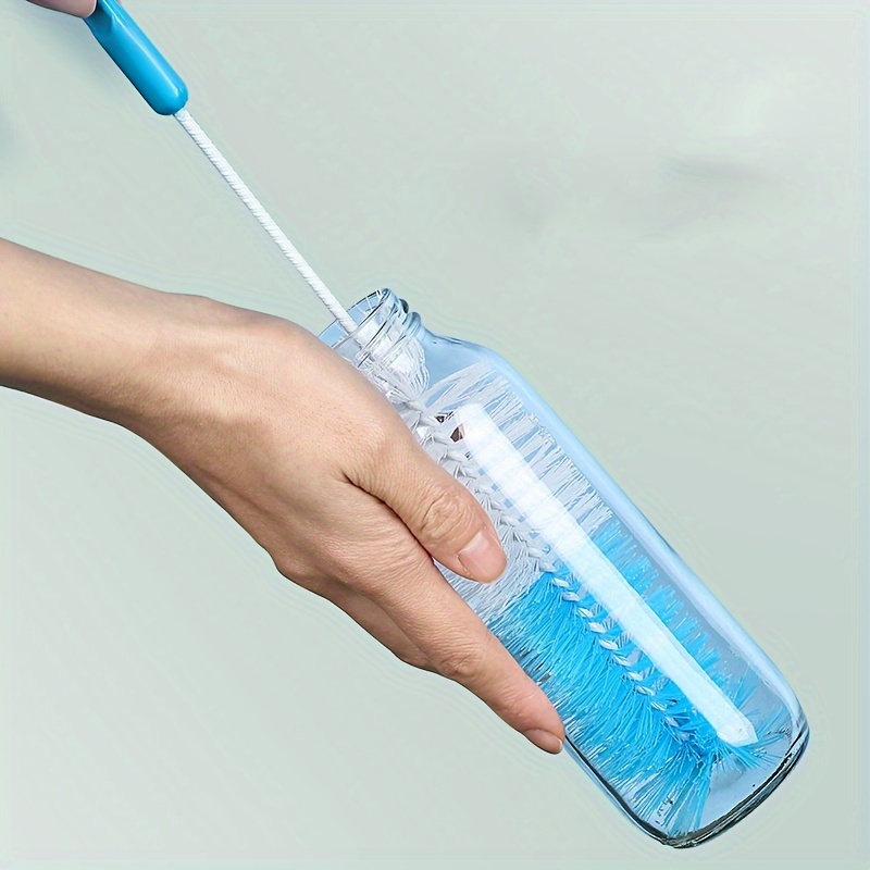 

1pcs Long Handle Cup Brush, Kitchen Glass Bottle Cleaning Brush, Milk Bottle Tea Cup Scrubber, Manual No-electricity Required Cleaning Tool.