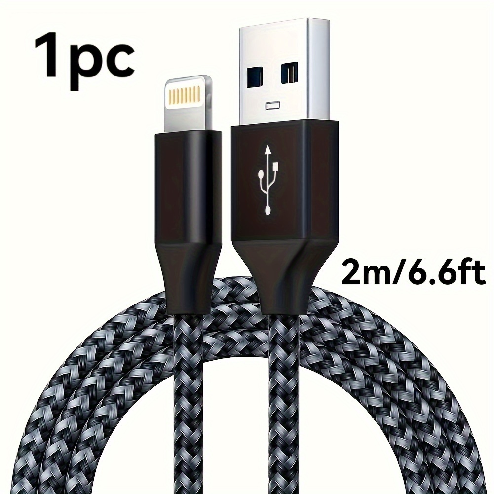 Cavi IPhone Certificati MFi 3 Pezzi Da 2m - Cavi Lightning Nylon Per Ricarica Rapida - Foto 5