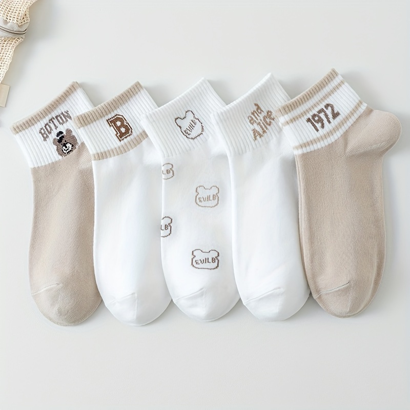 

5 Pairs & Letter Pattern , 's Stockings & Hosiery
