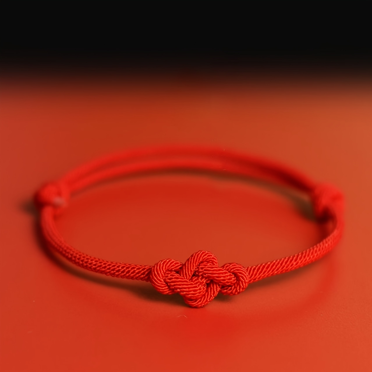 1pc Blessed Knot Red Thread Bracelet Unisex Easy Bangle - Nylon Thread, Suitable For Casual, Outdoor, Sports And Daily Wear - Perfect For Valentine's Day, Lunar New Year, Carnival, Madagascar