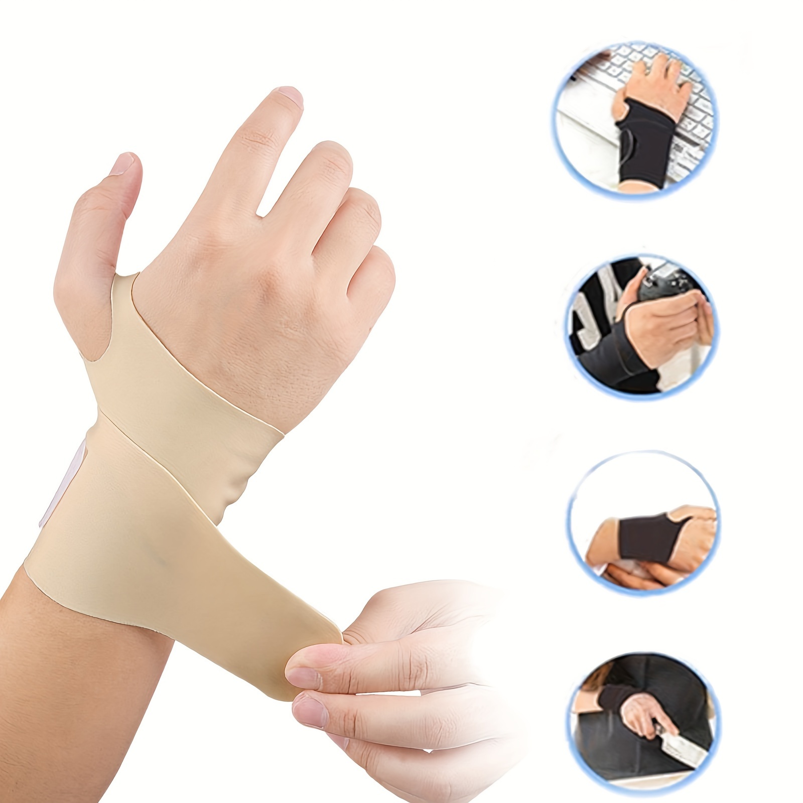 Ultra-Thin Elastic Sports Wristbands for Versatile Support
