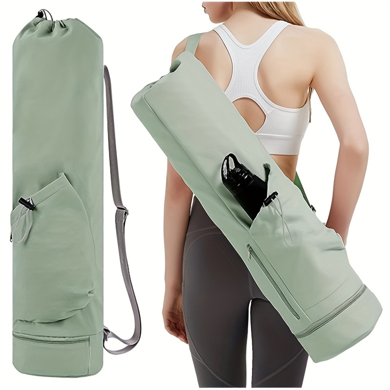 Breathable Mesh Yoga Mat Backpack - Small Waterproof Canvas Bag For Carrying Your Mat
