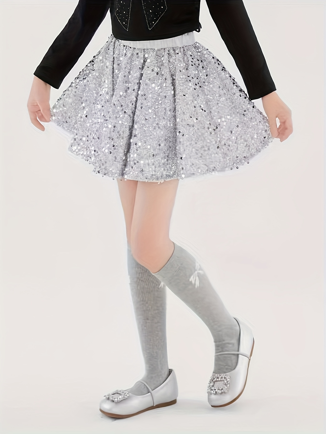 jolie jupe en tulle à paillettes short street style - Temu Belgium, image size:800x1067