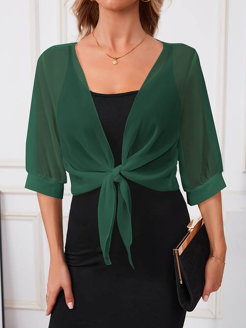 Dress with a Shawl Shirt Jacket