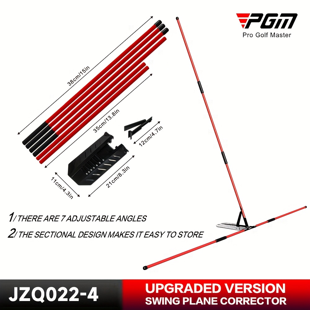 TEMU Pgm Cross-border Golf Swing Corrector, Adjustable Swing Plane Practice Angle, Swing Posture Corrector