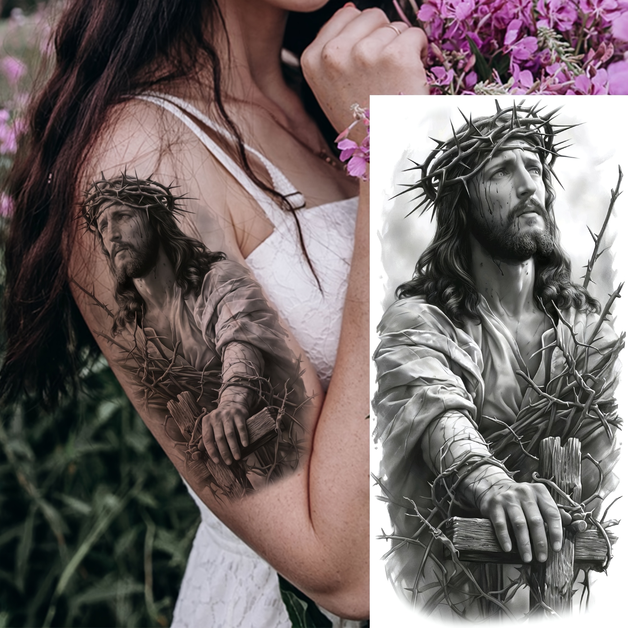 Temporäre Tattoo-Aufkleber Engelsflügel & Federn – Großes Set, Wasserfest, Einfach Anzubringen