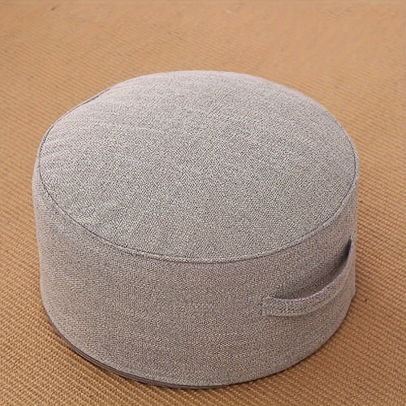 Removable And Washable Linen Cushion Tatami Heightening Thickened Futon Floor Stool Coffee Table Balcony Bay Window Fabric Cushion