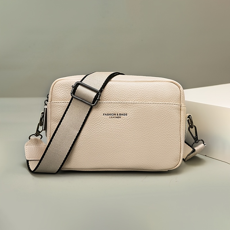 Image of Top-grain Cowhide Crossbody Bag For Women, New Style, High-end Versatile Single-shoulder Bag, Genuine Leather Square Bag For Women