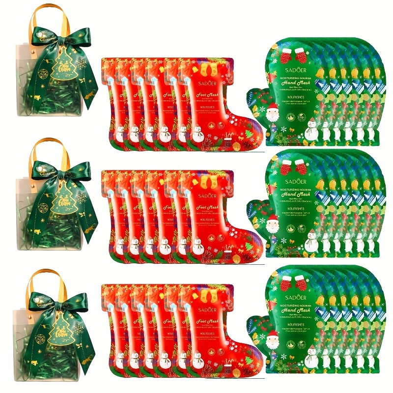 TEMU 36pcs Pack Of Niacinamide Foot And Hand Masks, Moisturizing And Nourishing, Unisex, Suitable For Travel, And A Perfect Valentine's Day Or Gift.