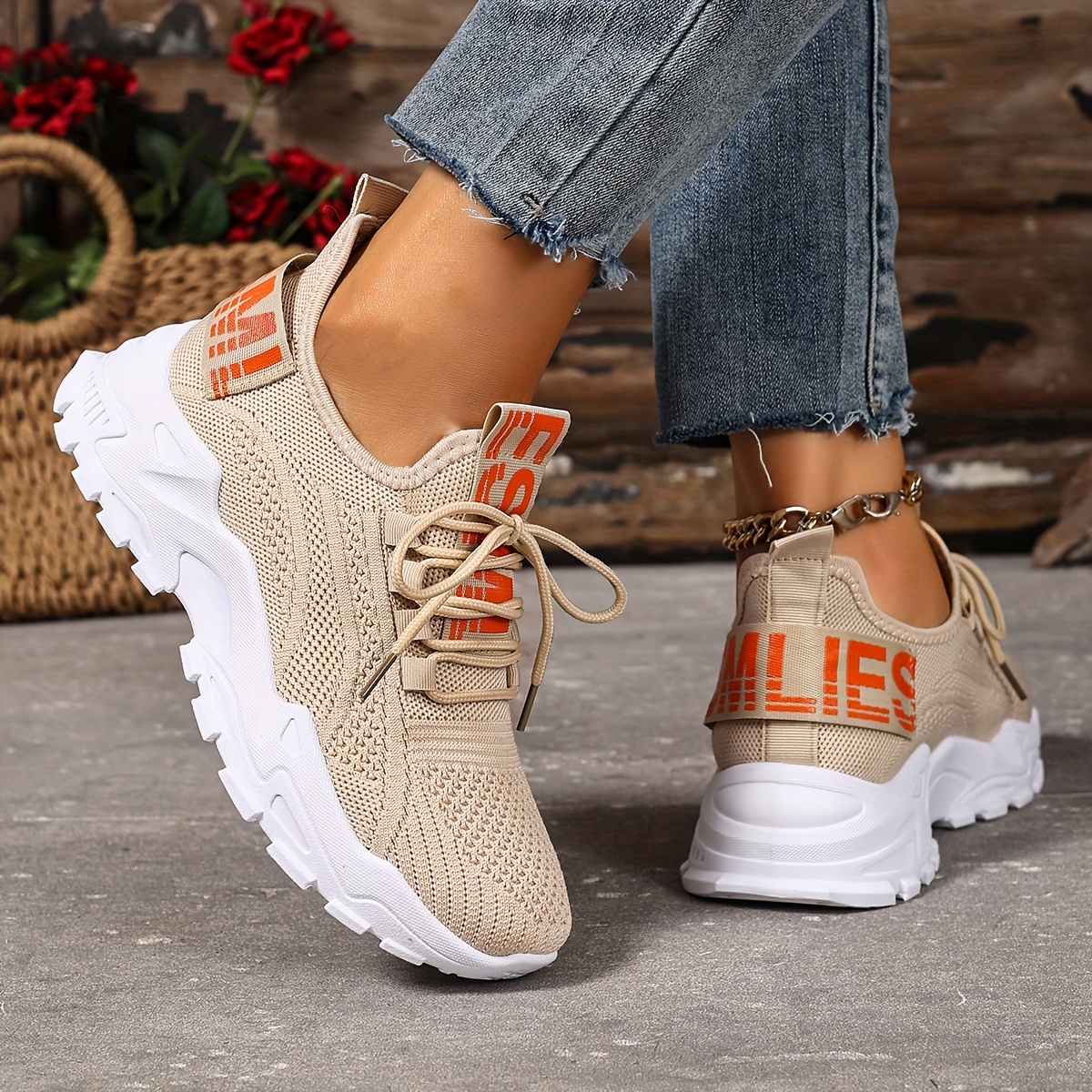Women'S Shoes, Women'S Fashion Casual Shoes, New Women'S Shoes, Black White, Lightweight Soft-Soled Running Shoes, Comfortable And Breathable Sports Shoes, Outdoor, Vacation Travel, Casual Sports Women'S Shoes, Slip-On Lace-Up Women'S Shoes