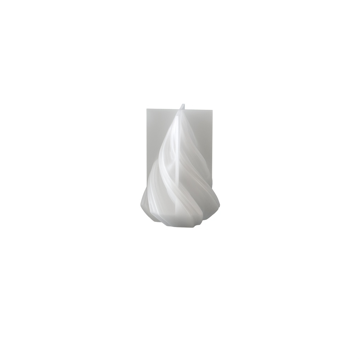 TEMU Moule en silicone et résine 3D pour bougie spirale, moule créatif à rayures de pour sapin de Noël, idéal pour la pâte à modeler et le plâtre,