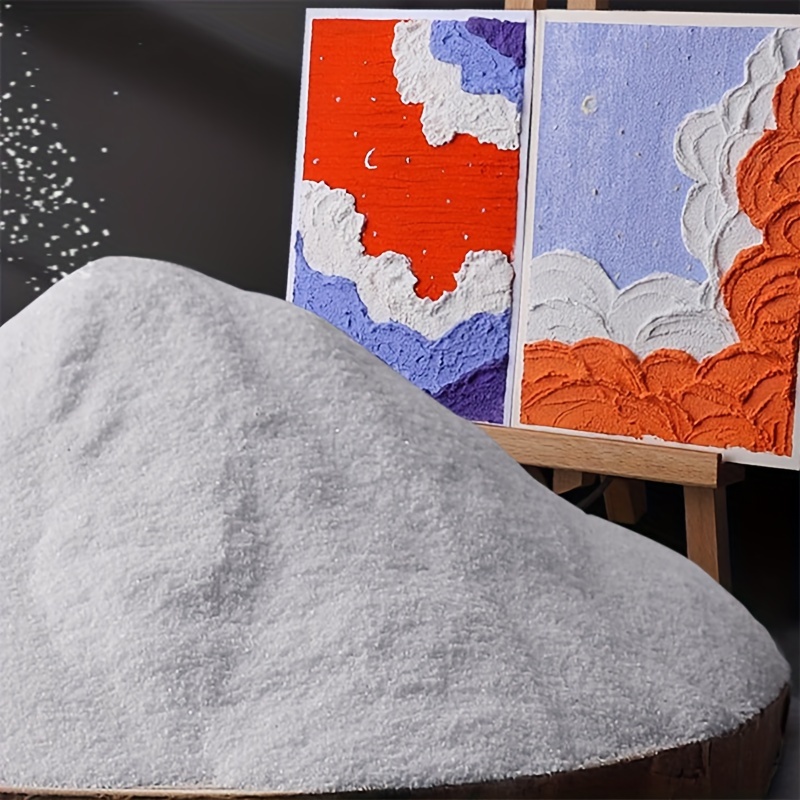 

Peinture acrylique à sable de quartz DIY, matériau de peinture cinétique, matériau de peinture au sable créatif (paquet unique d'environ 450 à 500 g)