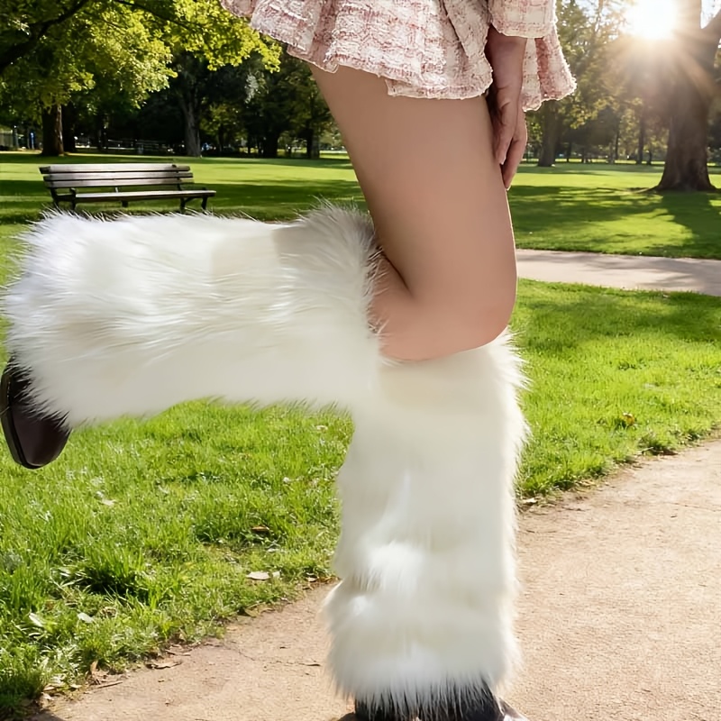 E-shop 1 Paar Damen Plüsch Kniehohe Warme Socken - Bequeme Wintersocken, Weich und Bequem, Geeignet für Kaltes Wetter, Handwäsche Nur Süße Socken,