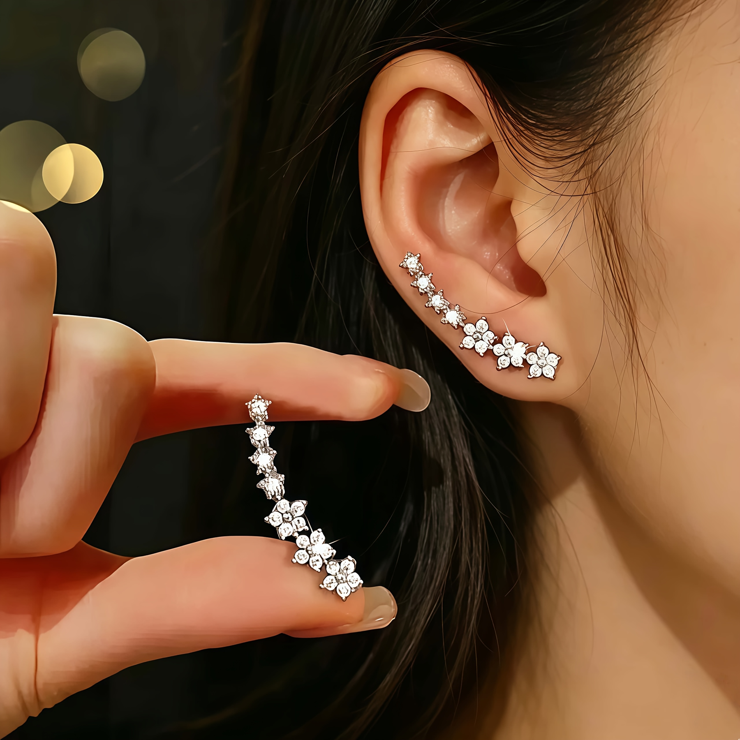 a pair of hypoallergenic high quality   pointed   earrings fashionable stainless steel ear posts for women suitable for daily wear and parties a perfect gift for valentines day mothers day christmas for  