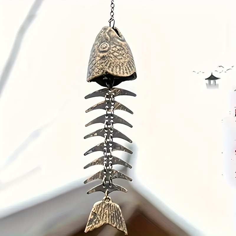 1pc Fish Bone Design Wind Chime shops