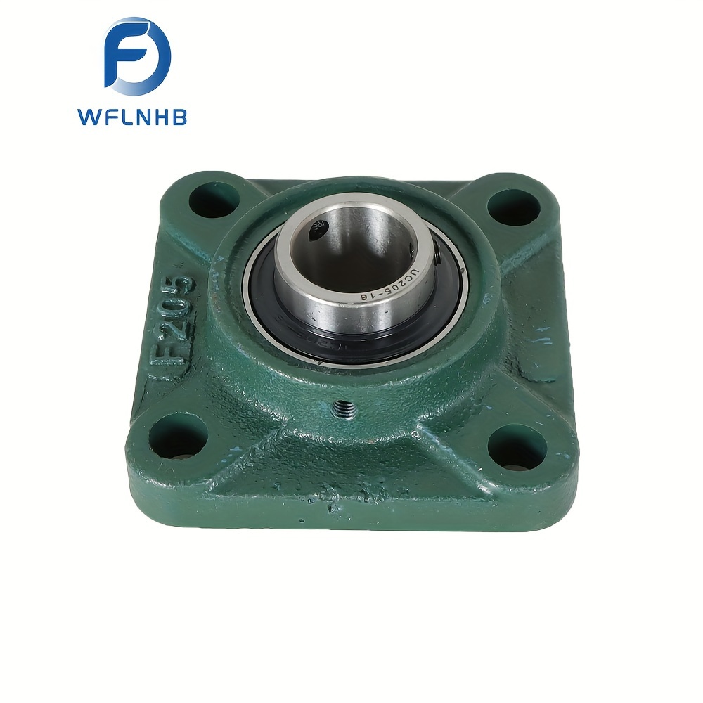 

4pcs Ucf205-16 Square Pillow Bearings - 1/2" , Self-, Steel, Low Friction & Noise, 2 Bolt, Pillow Bearings, Wflnhb