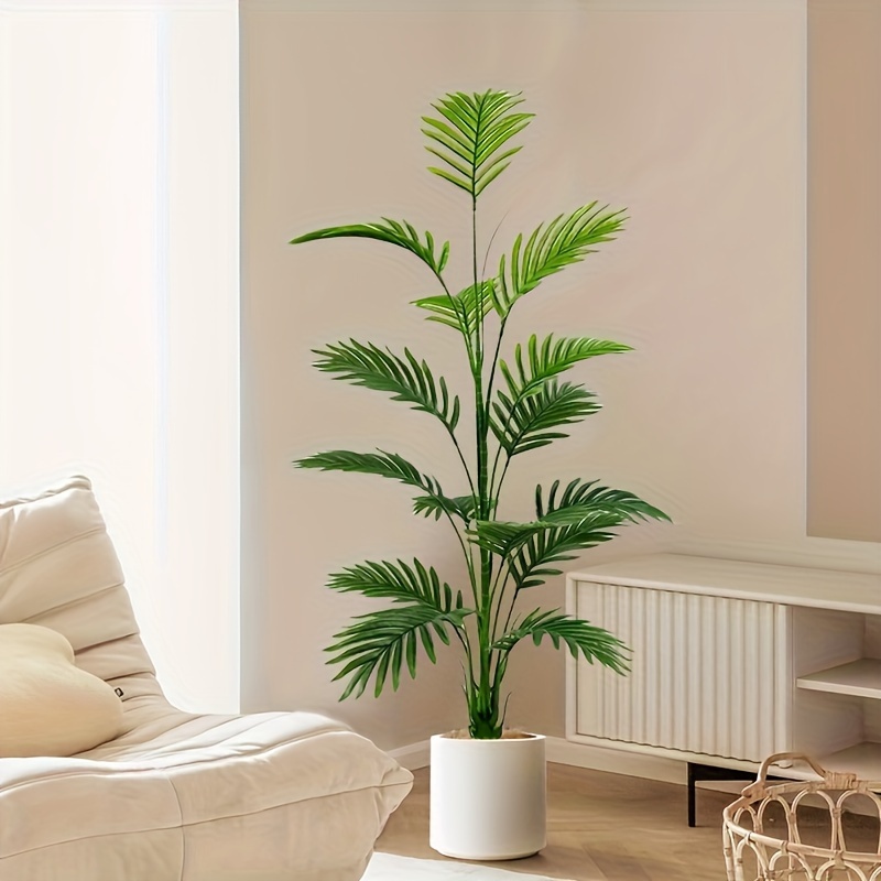 

15-leaf Large Artificial Palm Plant - 43.31 Inches Tall, Suitable For Indoor And Outdoor Decoration, Home And Hotel