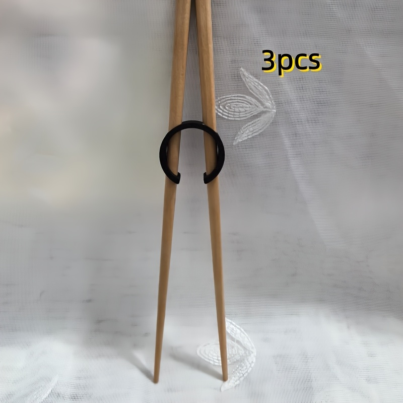 Image of 1/3pcs- Chopstick Aid | Petg Material, Reusable, Lightweight Training Accessories, Suitable For Beginners And Adults, Portable Chopstick Holding Training Equipment, Ideal Valentine's Day Gift