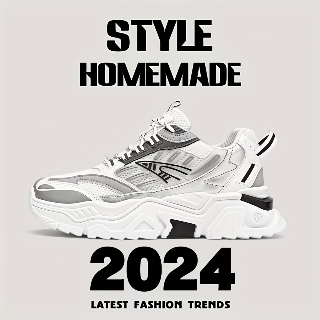 

Trendy Platform Shoes For Men, Non Slip Lace Up Sneakers For Activities Party Jogging All Seasons