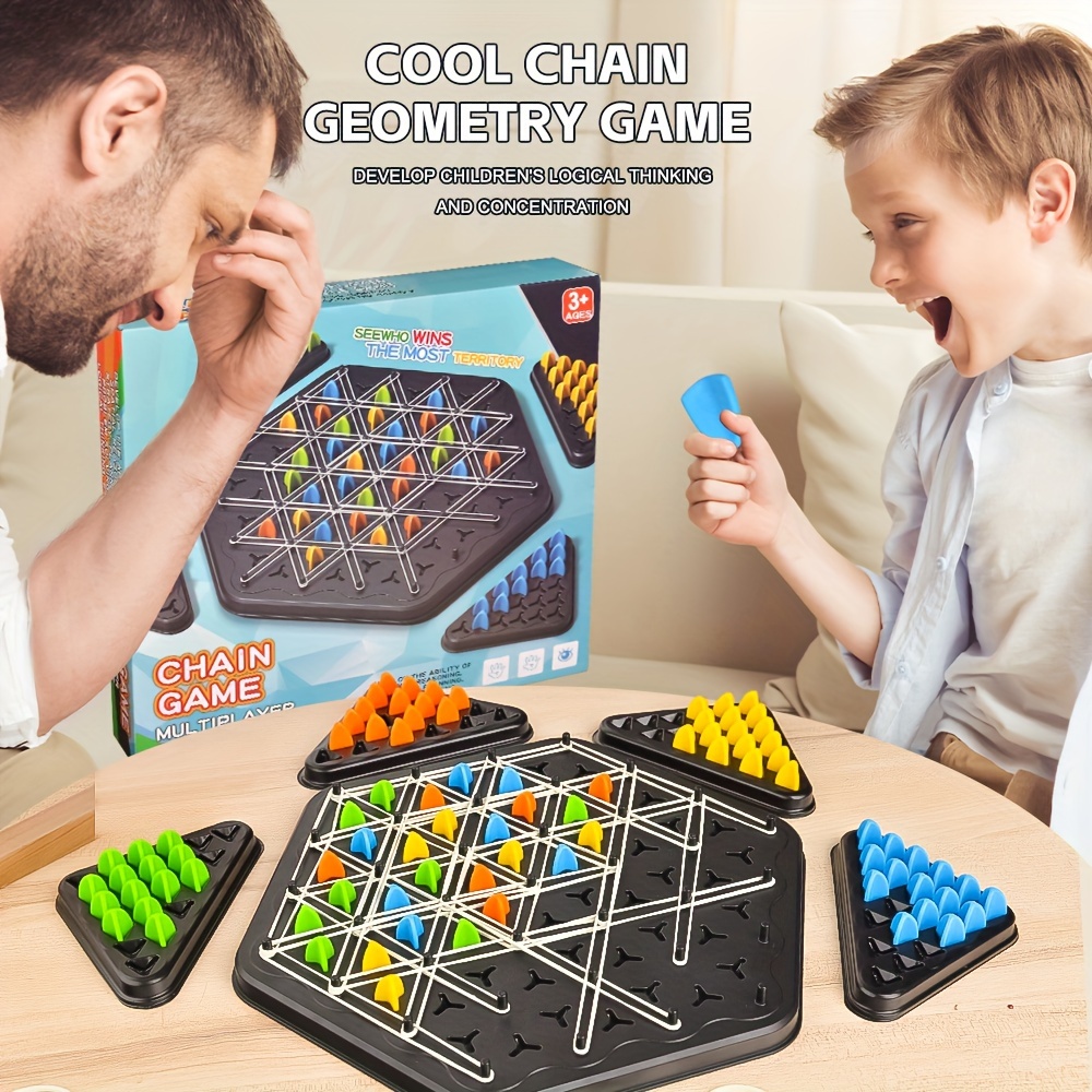 Triangular Interlocking Board Game Puzzle
