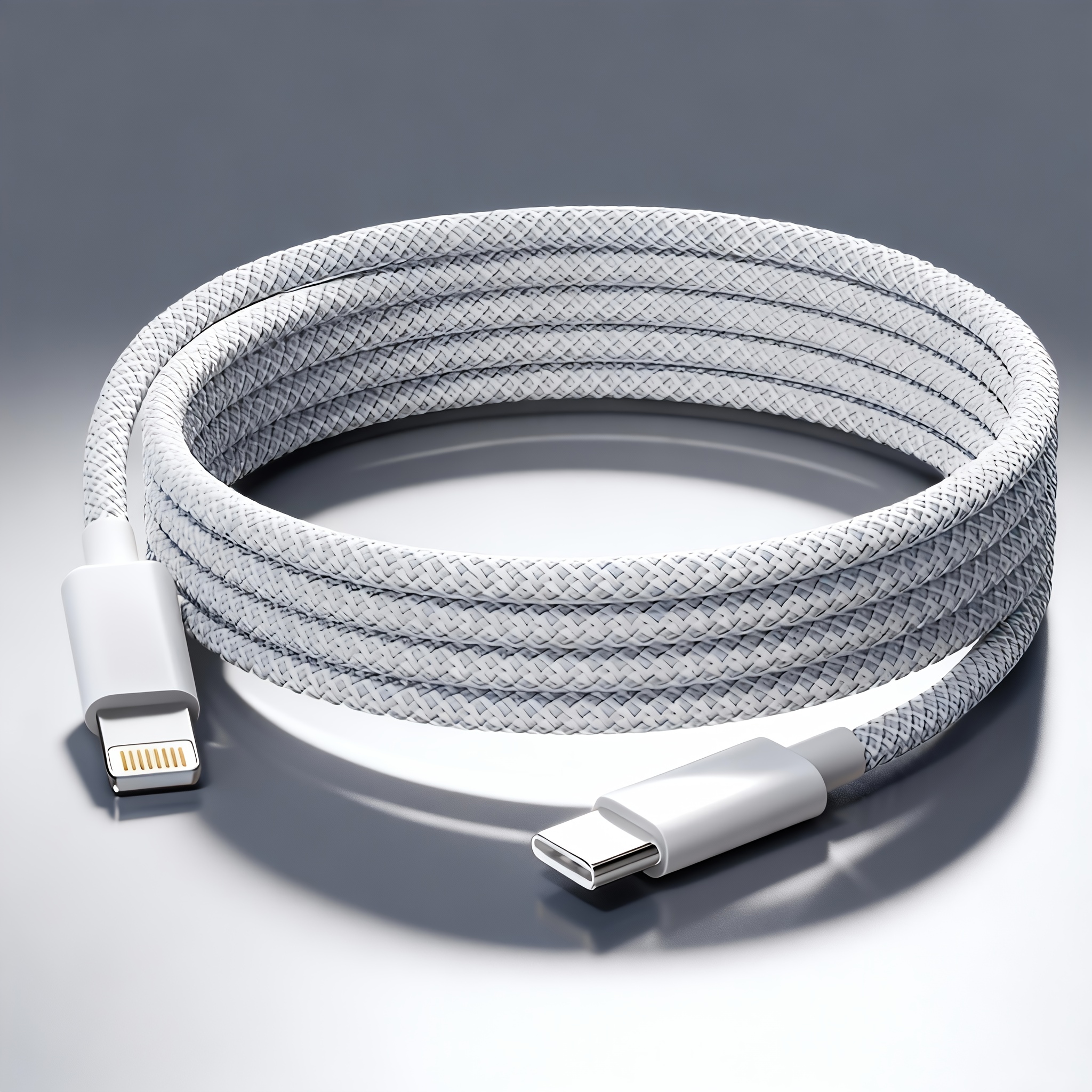 Image of Lightning Fast Charging Cable, Type-c Lightning Fast Charge, High-density Braided Colorful Pd Lightning Fast Charging, Suitable For Iphone 14/13/12/11 Series, Lightning Cable 1 Meter 2 Meter