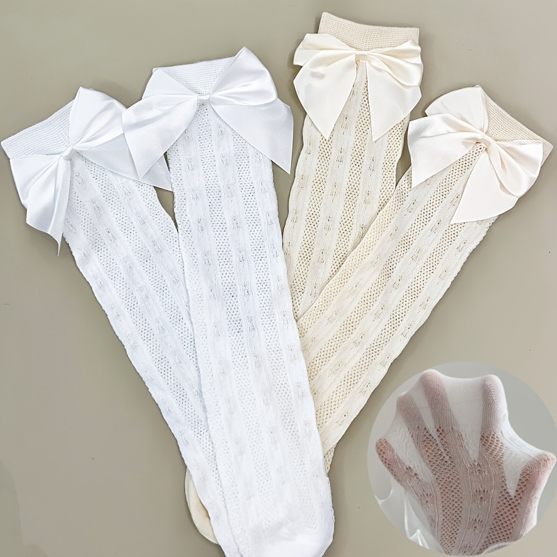 Image of Girls' Socks Mid-calf Socks Back-to- Socks Soft And Comfortable