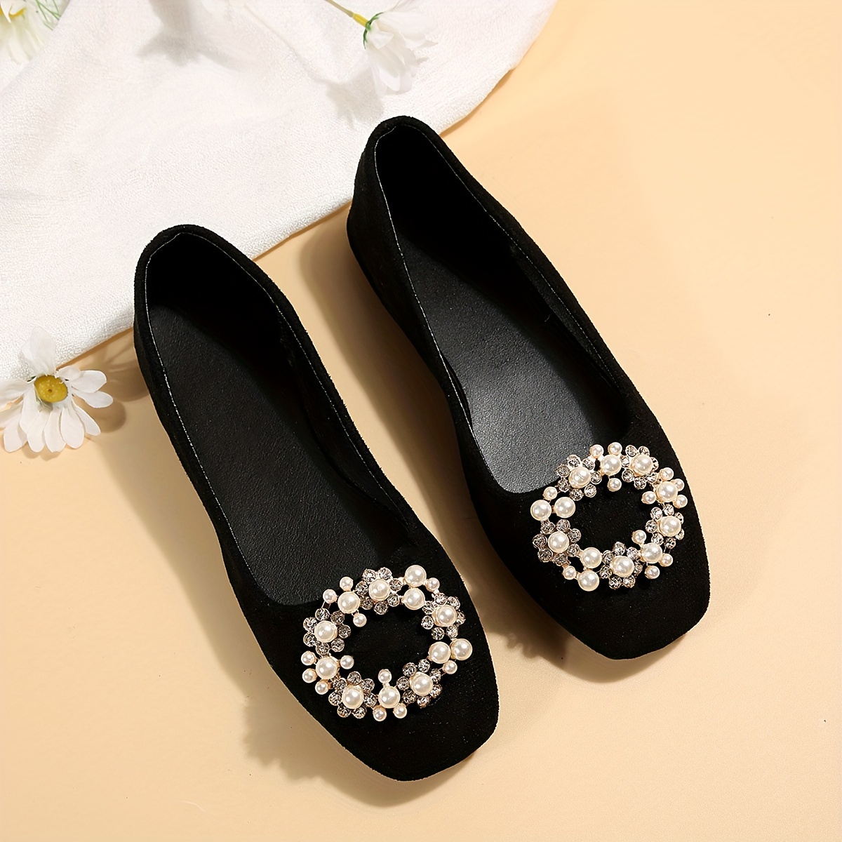 women elegant strap style flat shoes comfortable sole soft - Temu