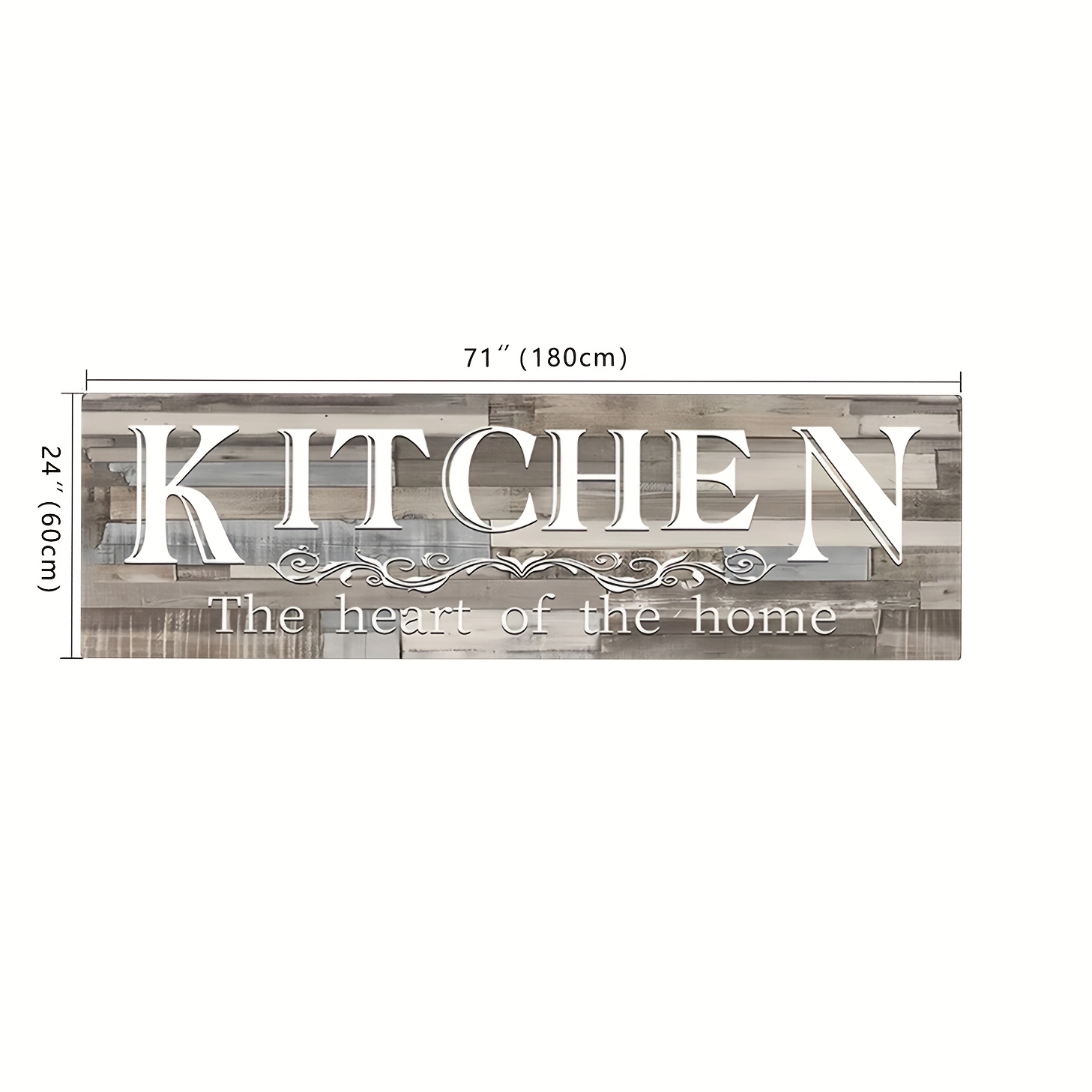 1pc Premium Non-slip Kitchen Mat - Style Floor Mat For Home - Easy Wash Entrance, Laundry, Bathroom, Hallway, Living Room Mat - Home Decor