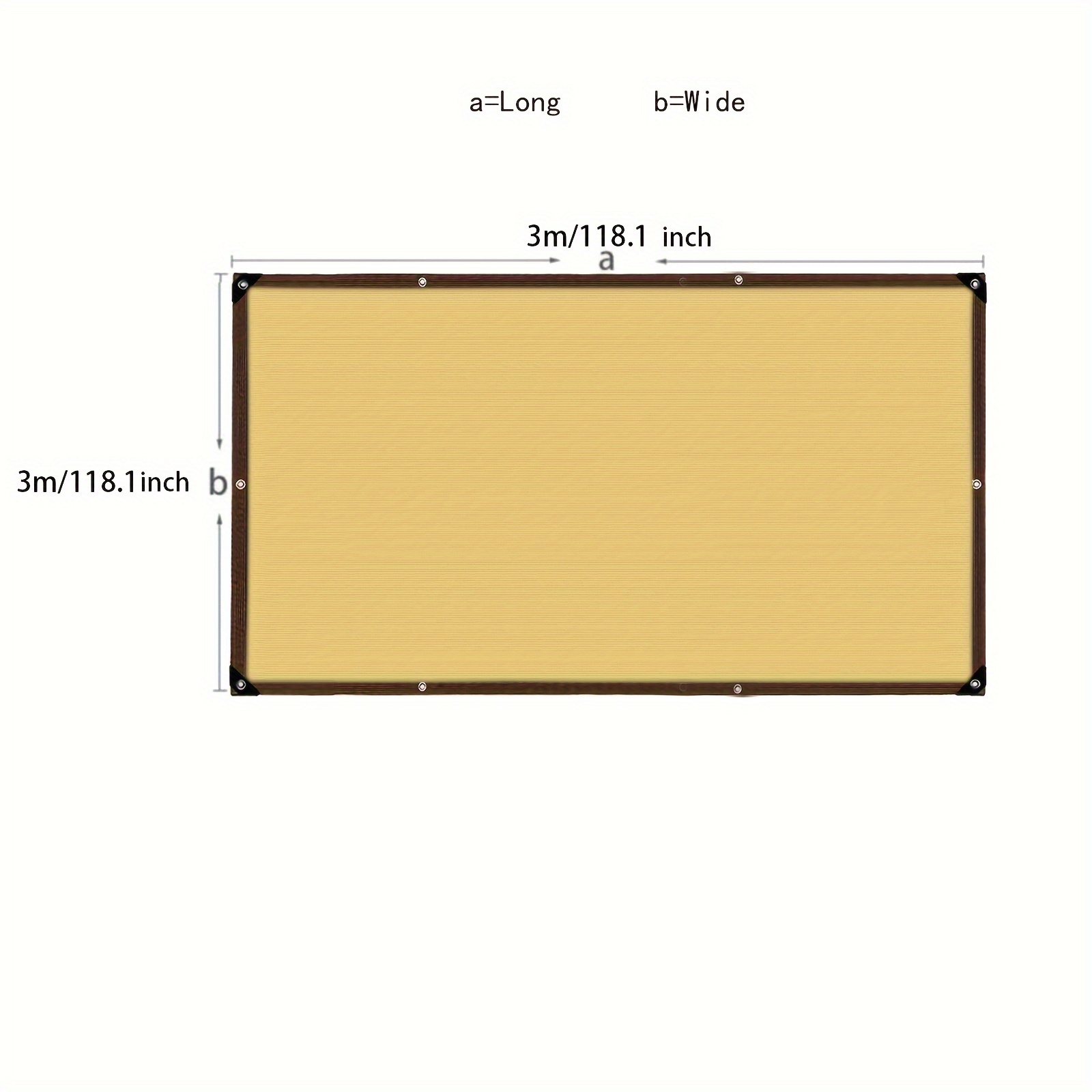 Image of The Sunshade Cloth With Eyelets Is Designed For Gardens, Providing Protection Against , Suitable For Canopies, , Plants, Greenhouses, Chicken Coops, And Outdoor Use