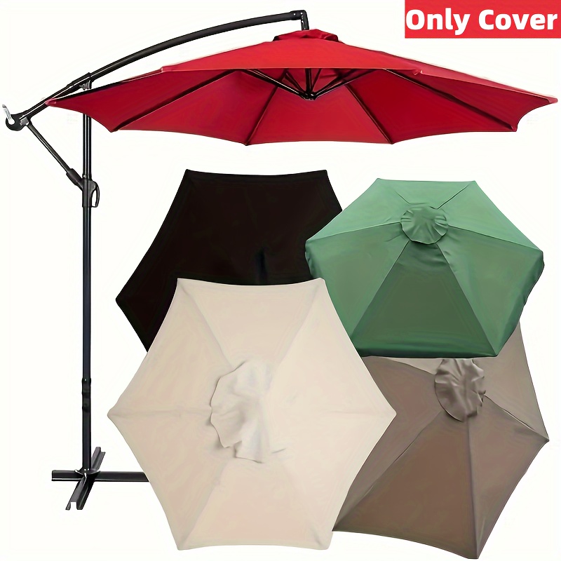 Umbrella Replacement Set (9ft/10ft/6 Ribs/8 Ribs), Replacement Canopy Only Cloth Umbrella Replacement,,Garden Backyard Pool Umbrella Cantilever Parasol Replacement (Color: Khaki, Size: 2.7m-8ribs) Umbrella Replacement Set (9ft/10ft/6 Ribs/8 Ribs), Replacement Canopy Only Cloth Umbrella Replacement,,Garden Backyard Pool Umbrella Cantilever Parasol Replacement (Color: Khaki, Size: 2.7m-8ribs)