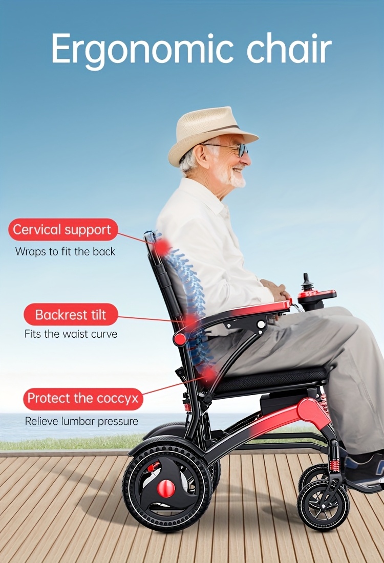 faa   portable electric wheelchair 39 lb ultra lightweight foldable mobility scooter with 18 mile range 4 wheel absorbing design no   airplane friendly chair w charger toolkit for   seniors Product details 15